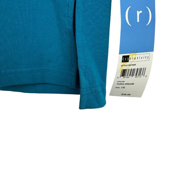 Bundle of‎ 3 NWT New With Tags 1X/XL Womens 95%+ Cotton Blouses with 3/4 Sleeves - Picture 8 of 13